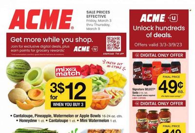 ACME (DE, NJ, NY, PA) Weekly Ad Flyer Specials March 3 to March 9, 2023