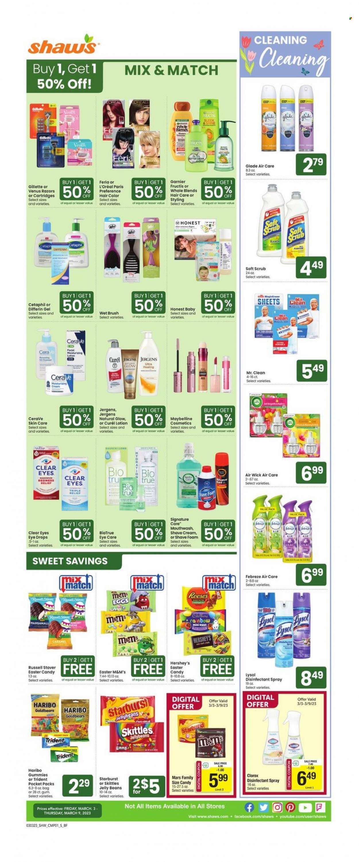 Shaw’s (MA, ME, NH, RI, VT) Weekly Ad Flyer Specials March 3 to March 9, 2023