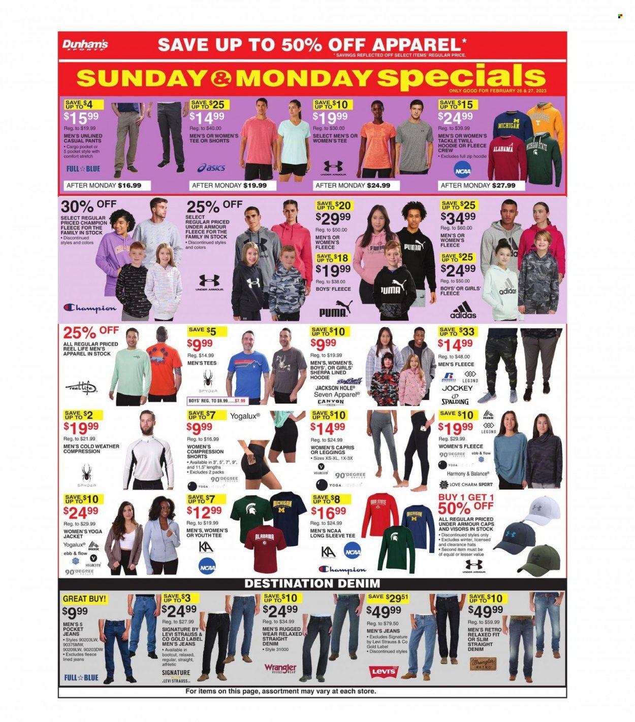 Dunham's Sports (MI) Weekly Ad Flyer Specials February 25 to March 2, 2023