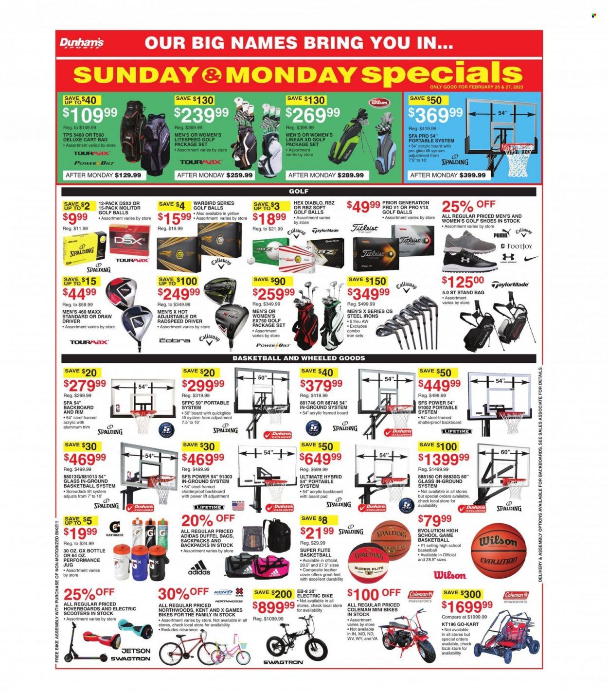 Dunham's Sports (MI) Weekly Ad Flyer Specials February 25 to March 2, 2023