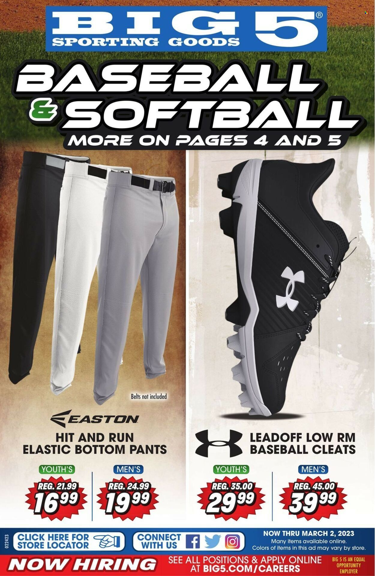 Big 5 (AZ, CA, CO, ID, NM, OR, UT, WA) Weekly Ad Flyer Specials February 24 to March 2, 2023