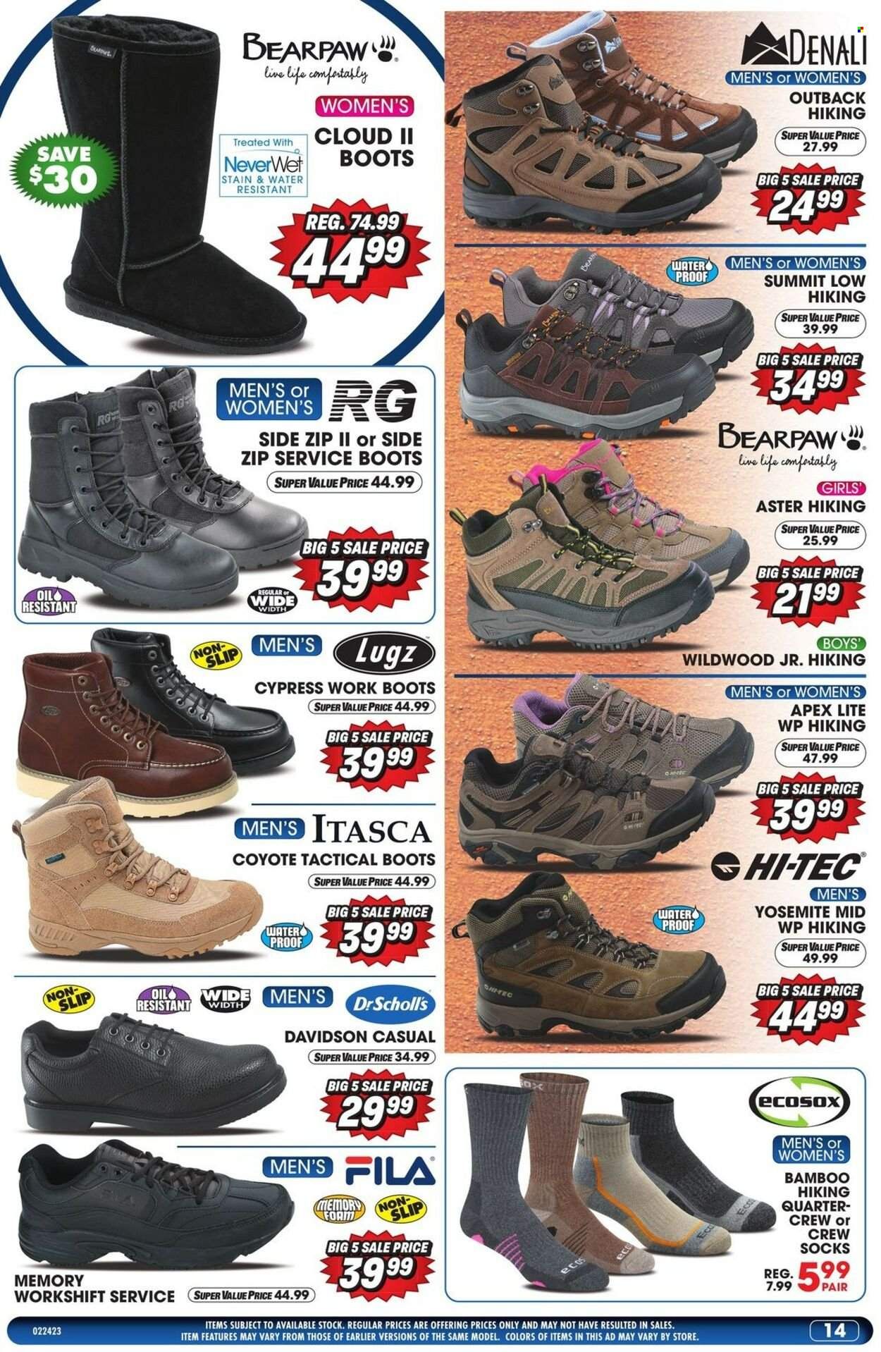 Big 5 (AZ, CA, CO, ID, NM, OR, UT, WA) Weekly Ad Flyer Specials February 24 to March 2, 2023