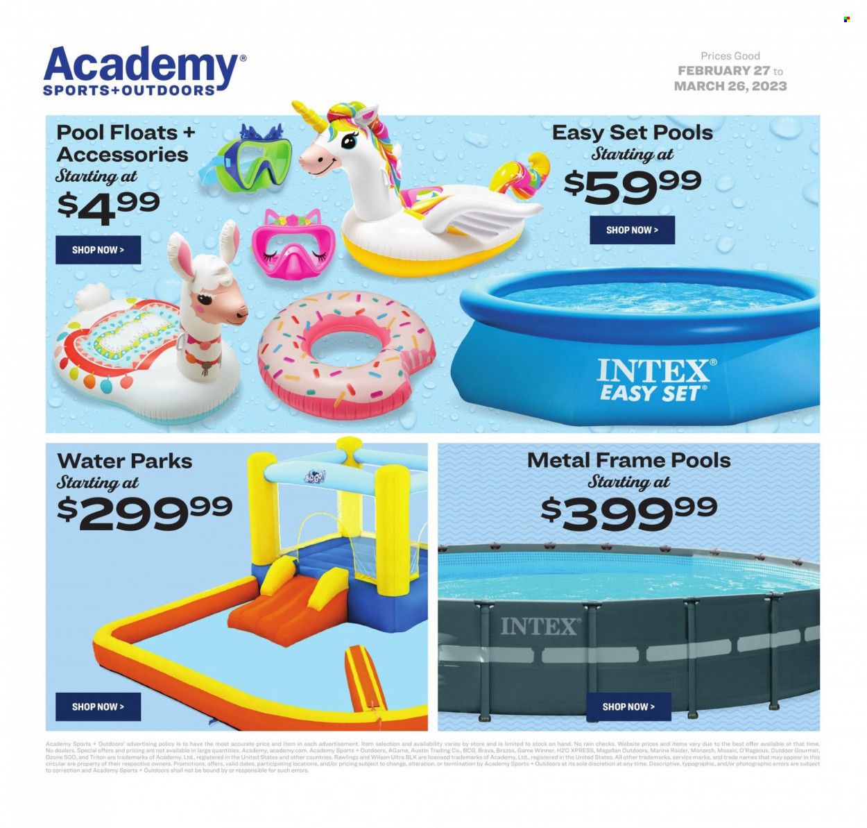 Academy Sports + Outdoors Weekly Ad Flyer Specials February 27 to March 26, 2023