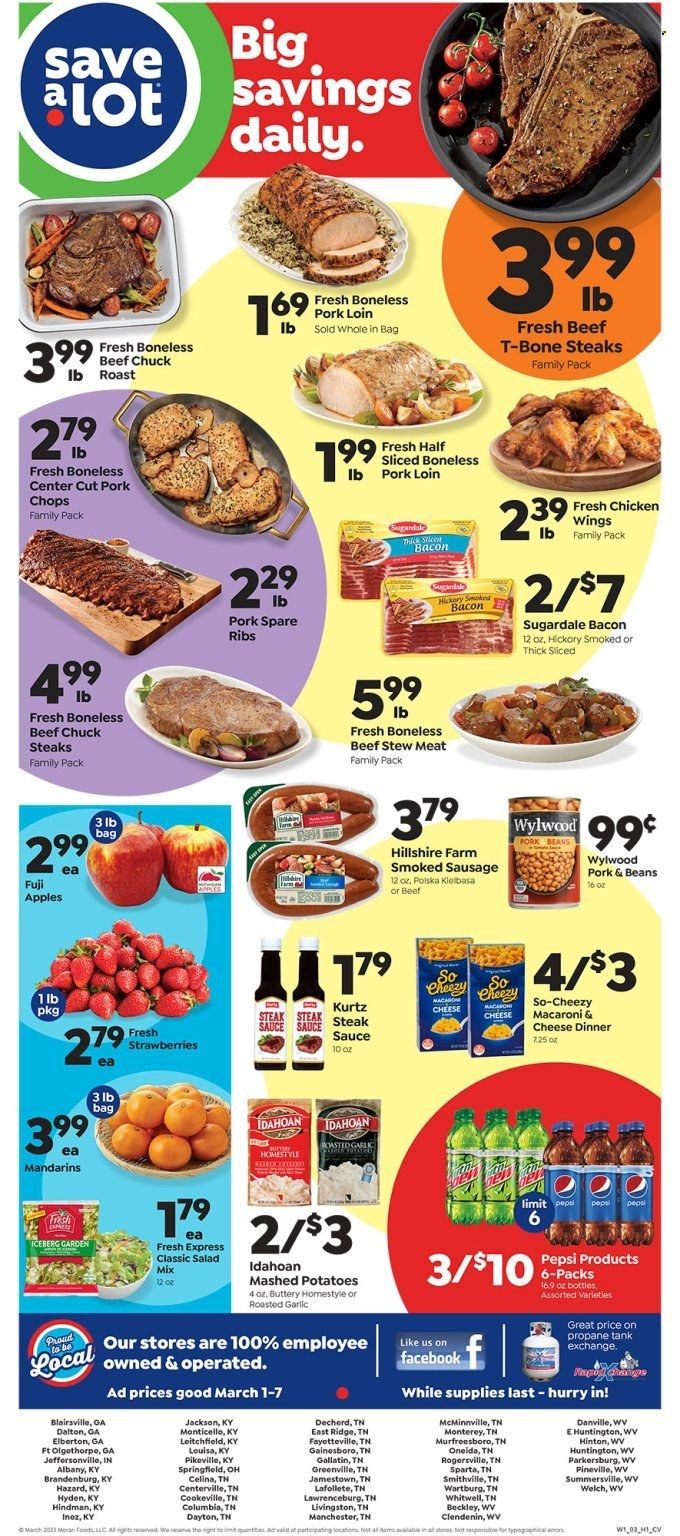Save a Lot (GA, KY, TN, WV) Weekly Ad Flyer Specials March 1 to March 7, 2023