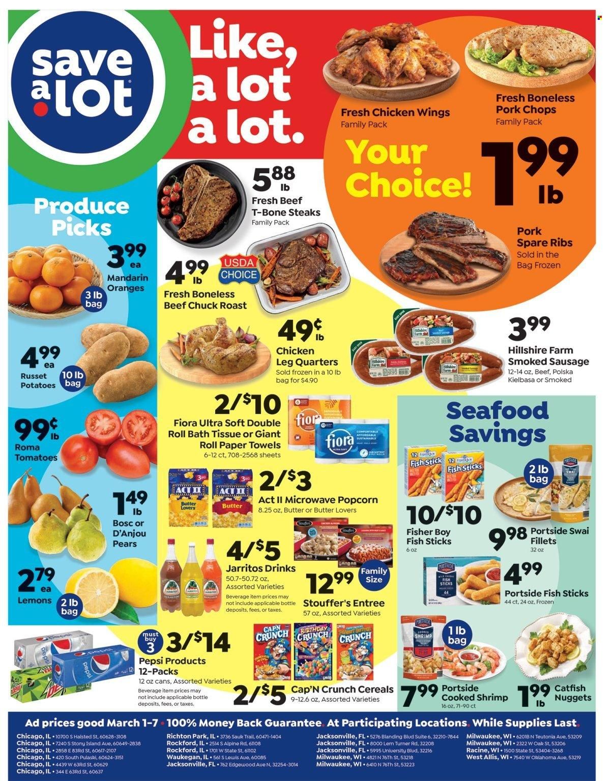 Save a Lot (FL, IL, WI) Weekly Ad Flyer Specials March 1 to March 7, 2023