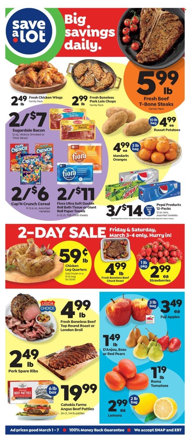 Save a Lot (IL, MO) Weekly Ad Flyer Specials March 1 to March 7, 2023