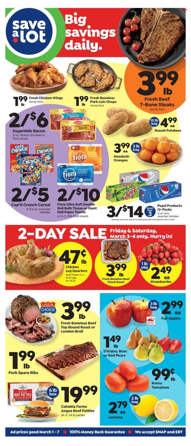 Save a Lot (TN, WI, WV) Weekly Ad Flyer Specials March 1 to March 7, 2023