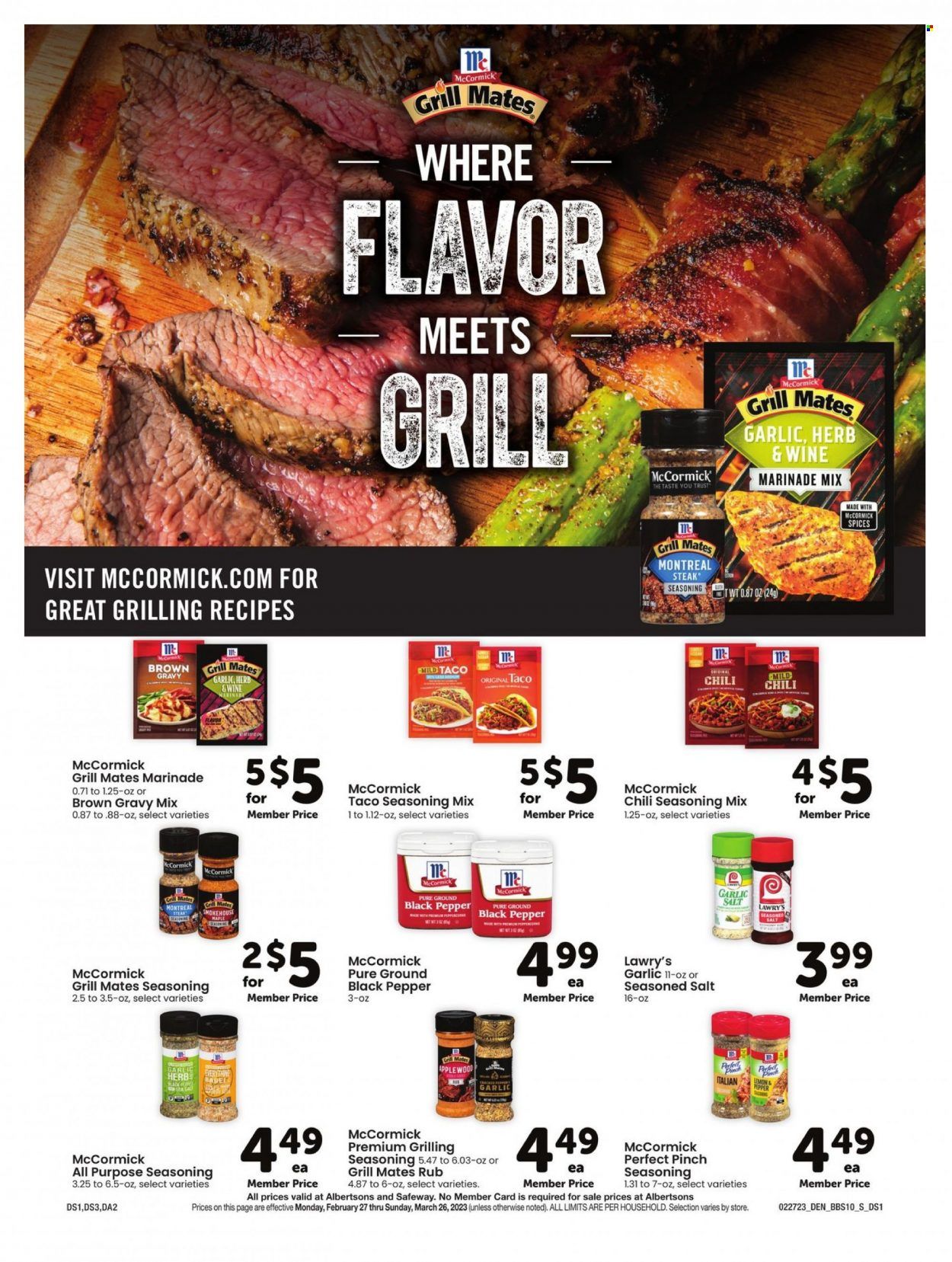 Safeway (SD) Weekly Ad Flyer Specials February 27 to March 26, 2023