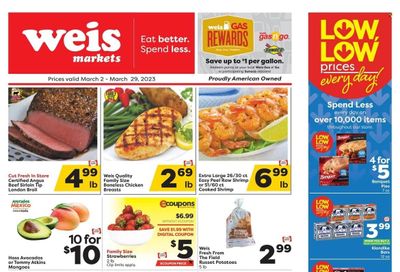 Weis (MD, NY, PA) Weekly Ad Flyer Specials March 2 to March 29, 2023