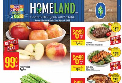 Homeland (OK, TX) Weekly Ad Flyer Specials March 1 to March 7, 2023