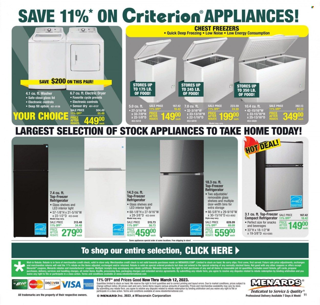 Menards (IA) Weekly Ad Flyer Specials March 2 to March 12, 2023