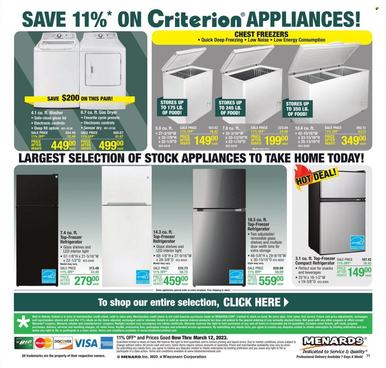 Menards (IL, IN) Weekly Ad Flyer Specials March 2 to March 12, 2023