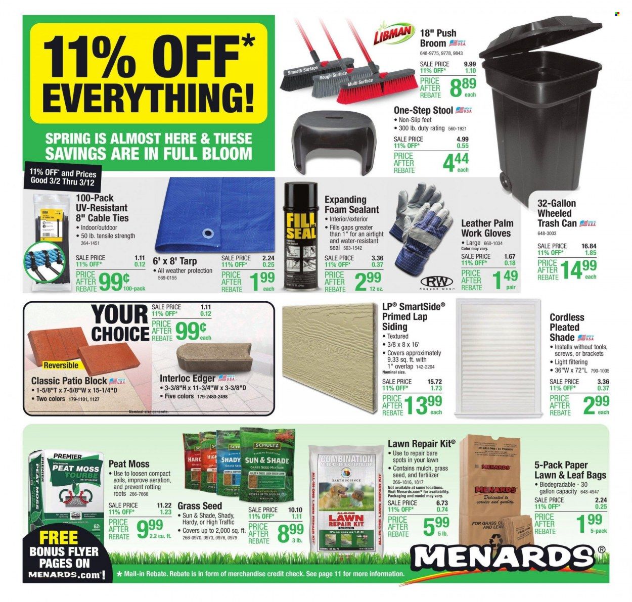 Menards (IN) Weekly Ad Flyer Specials March 2 to March 12, 2023