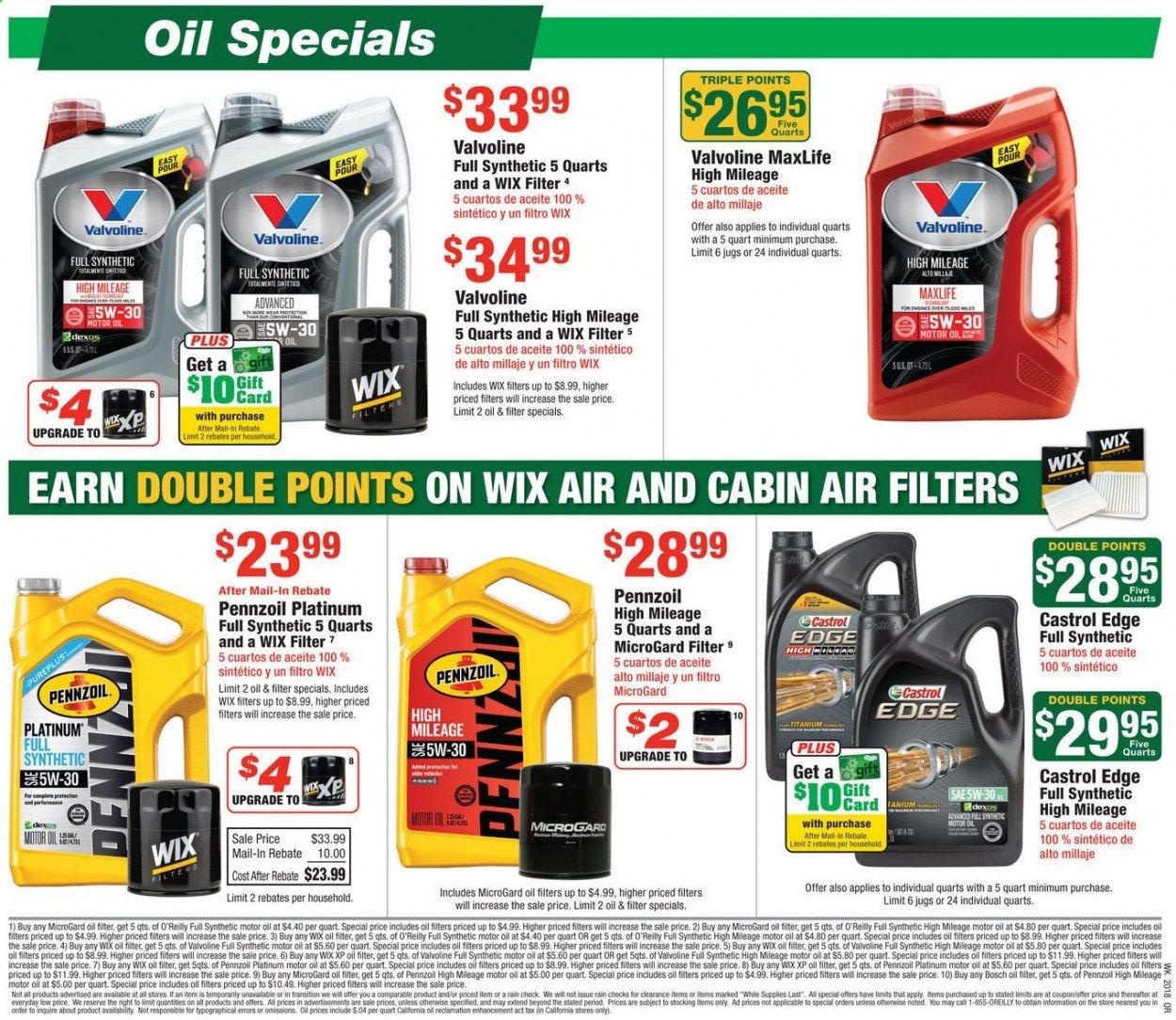 O'Reilly Auto Parts (EN) Weekly Ad & Flyer April 29 to May 26