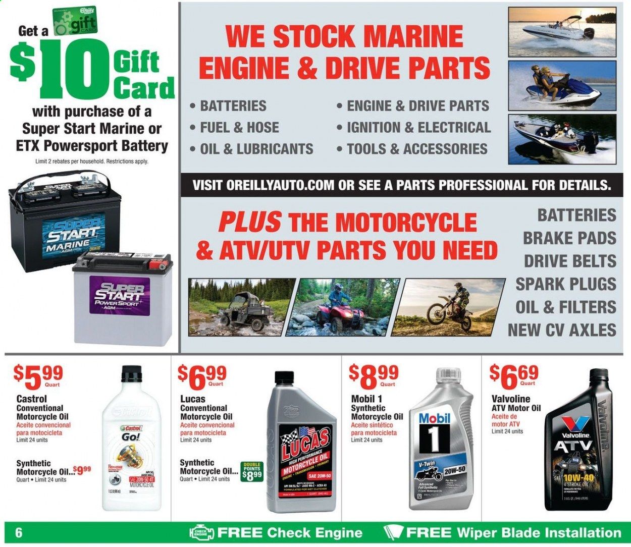 O'Reilly Auto Parts (EN) Weekly Ad & Flyer April 29 to May 26