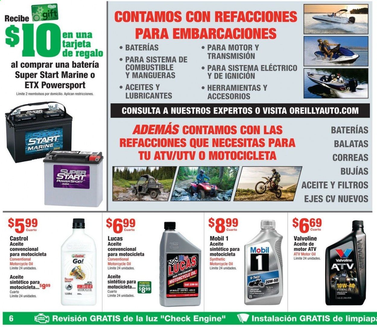 O'Reilly Auto Parts (ES) Weekly Ad & Flyer April 29 to May 26
