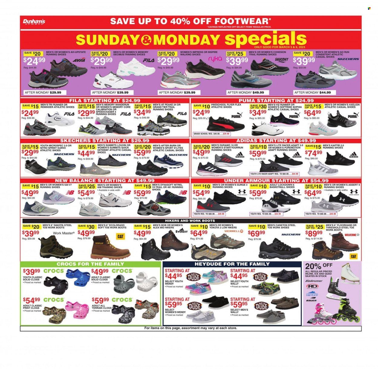 Dunham's Sports Weekly Ad Flyer Specials March 4 to March 9, 2023
