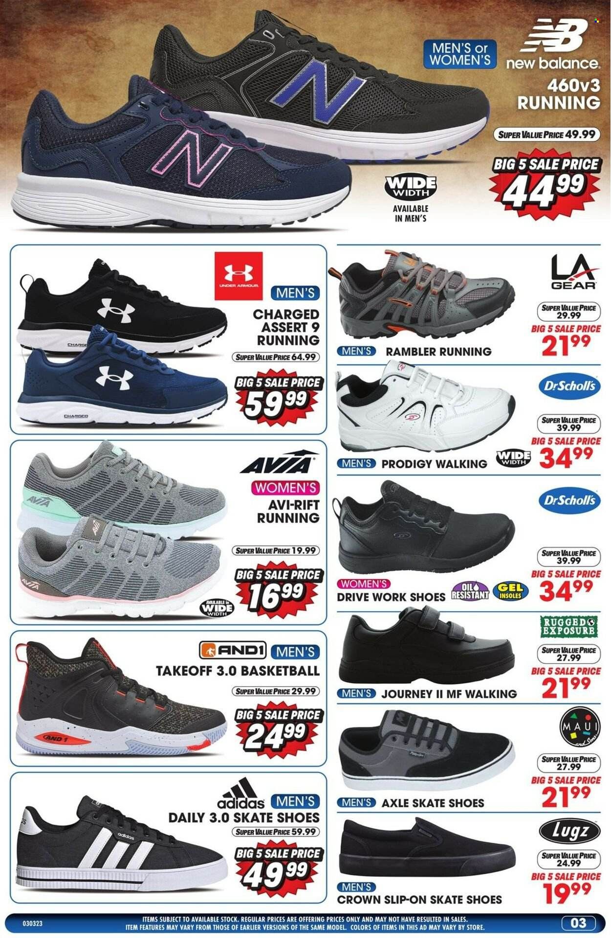 Big 5 (AZ, CA, CO, ID, NM, OR, UT, WA) Weekly Ad Flyer Specials March 3 to March 9, 2023