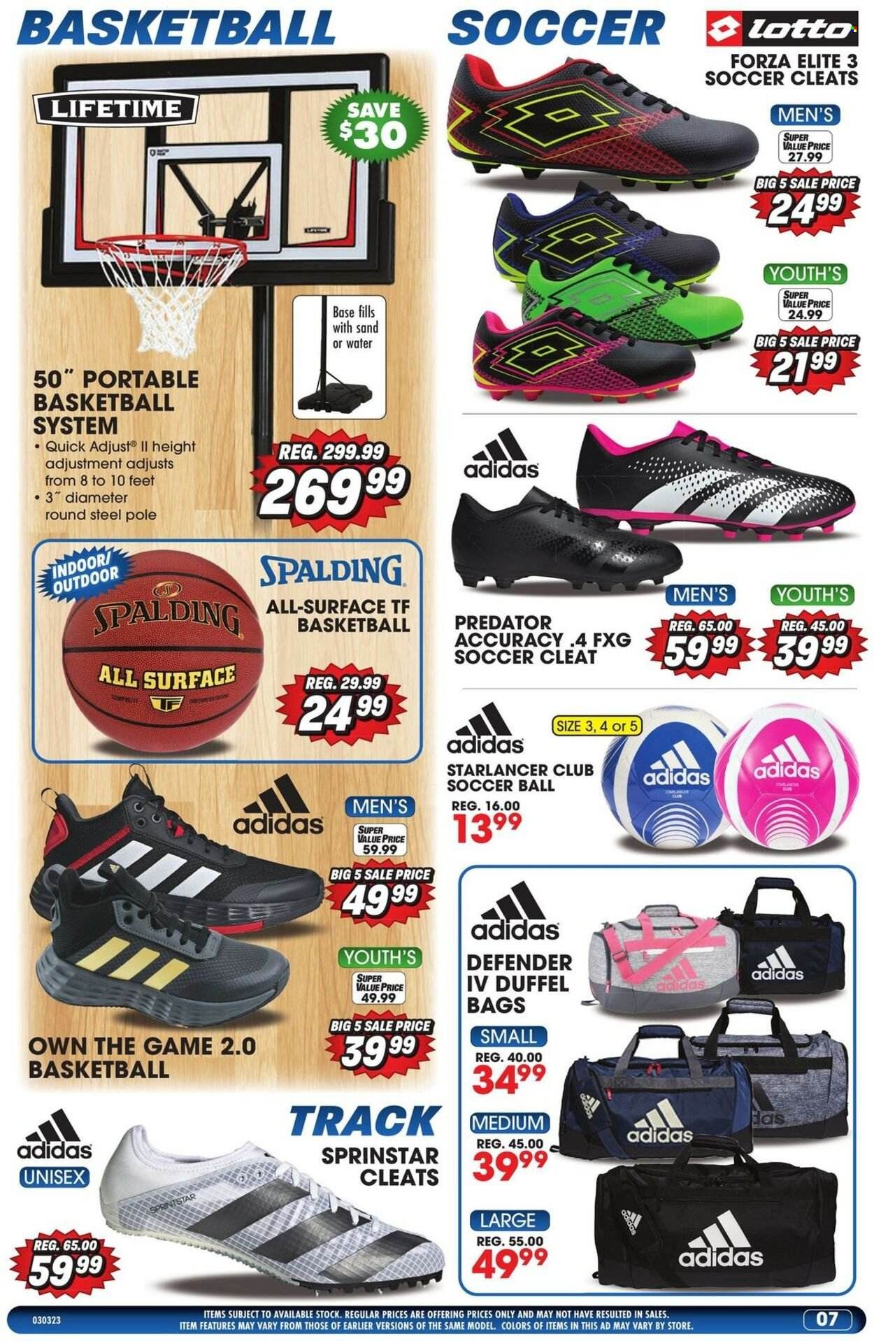 Big 5 (AZ, CA, CO, ID, NM, OR, UT, WA) Weekly Ad Flyer Specials March 3 to March 9, 2023