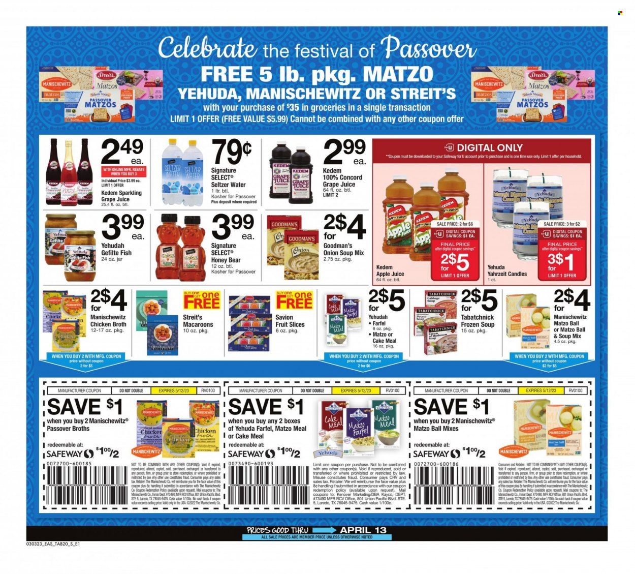 Safeway (MD, VA) Weekly Ad Flyer Specials March 3 to April 13, 2023