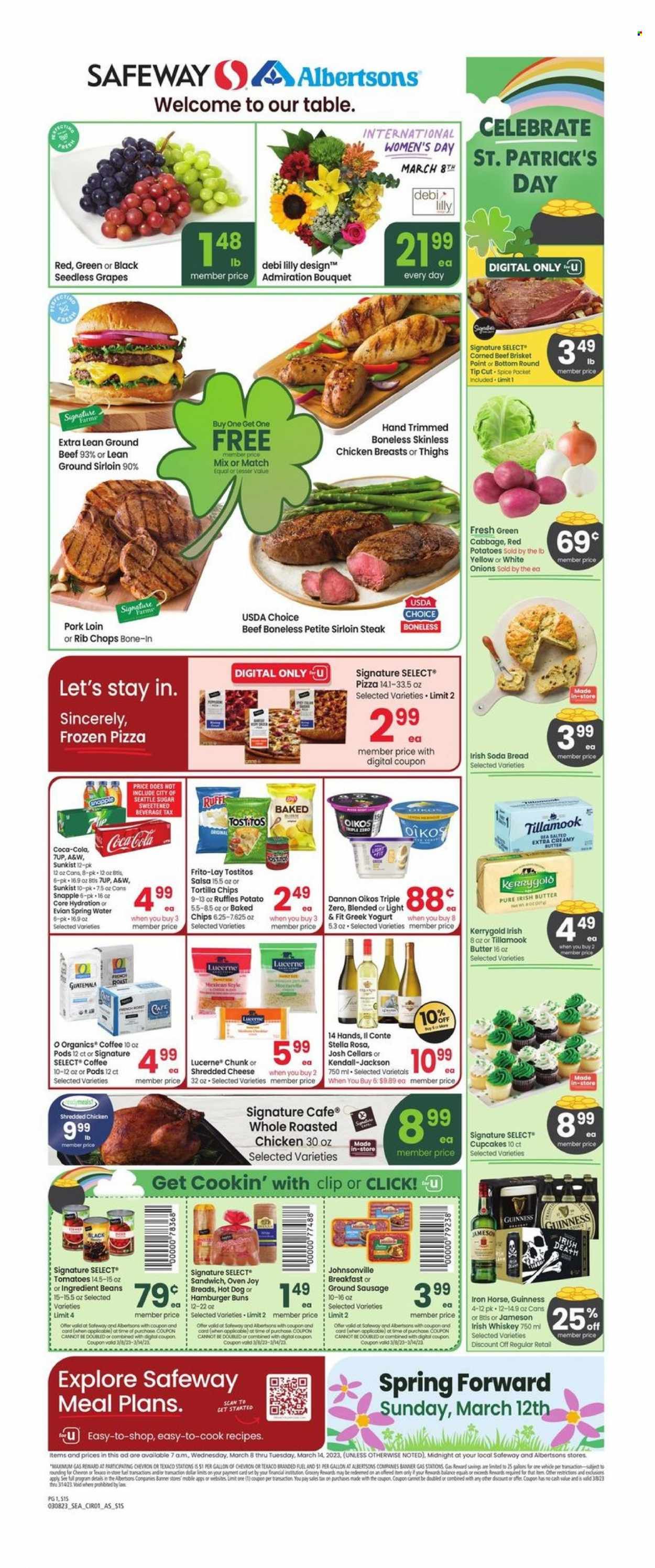 Safeway (WA) Weekly Ad Flyer Specials March 8 to March 14, 2023