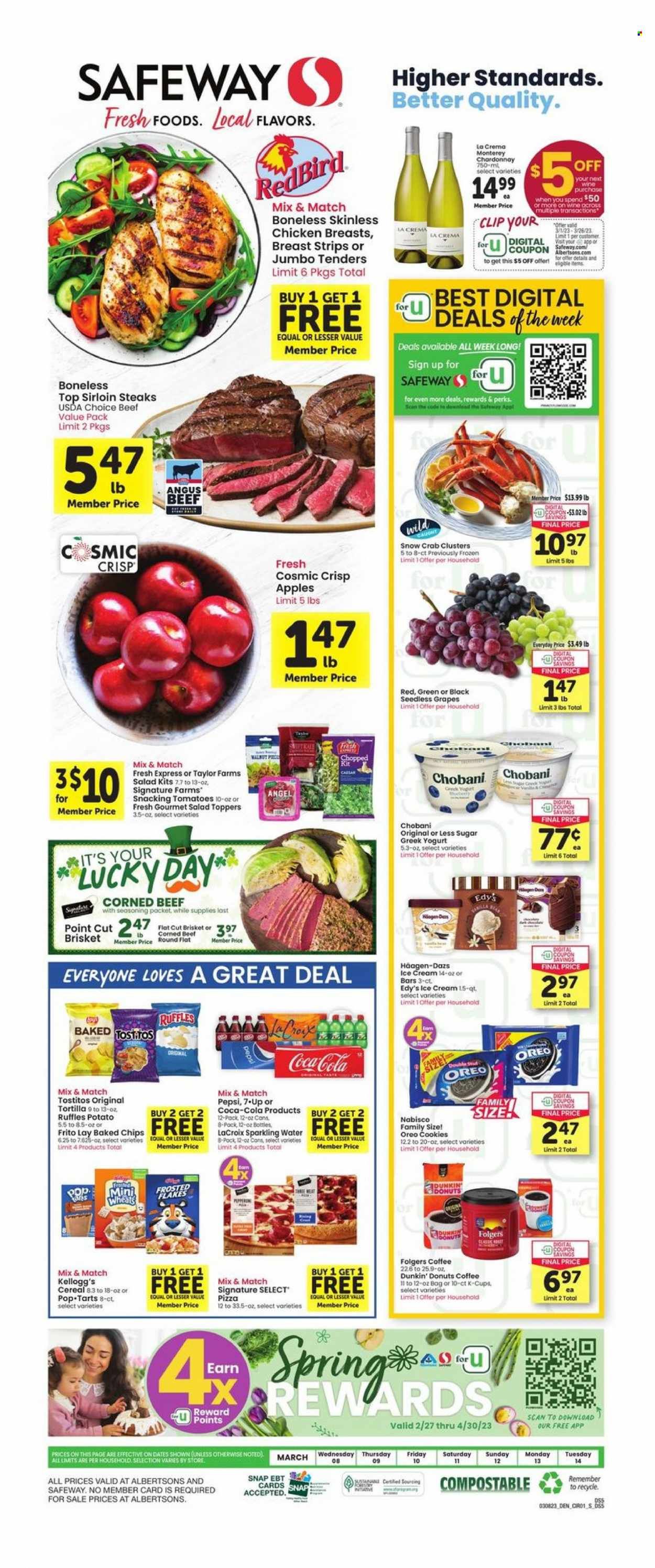 Safeway (SD) Weekly Ad Flyer Specials March 8 to March 14, 2023