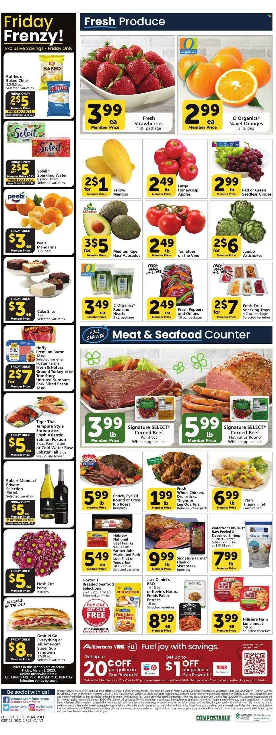 Vons (CA) Weekly Ad Flyer Specials March 1 to March 7, 2023