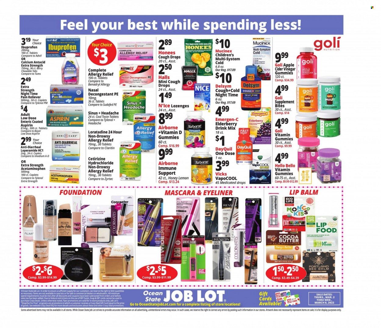Ocean State Job Lot (CT, MA, ME, NH, NJ, NY, RI, VT) Weekly Ad Flyer Specials March 2 to March 8, 2023