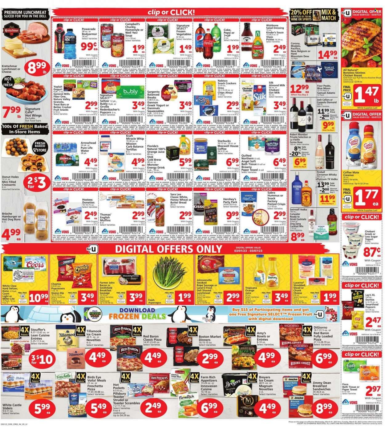 Vons (NV) Weekly Ad Flyer Specials March 1 to March 7, 2023
