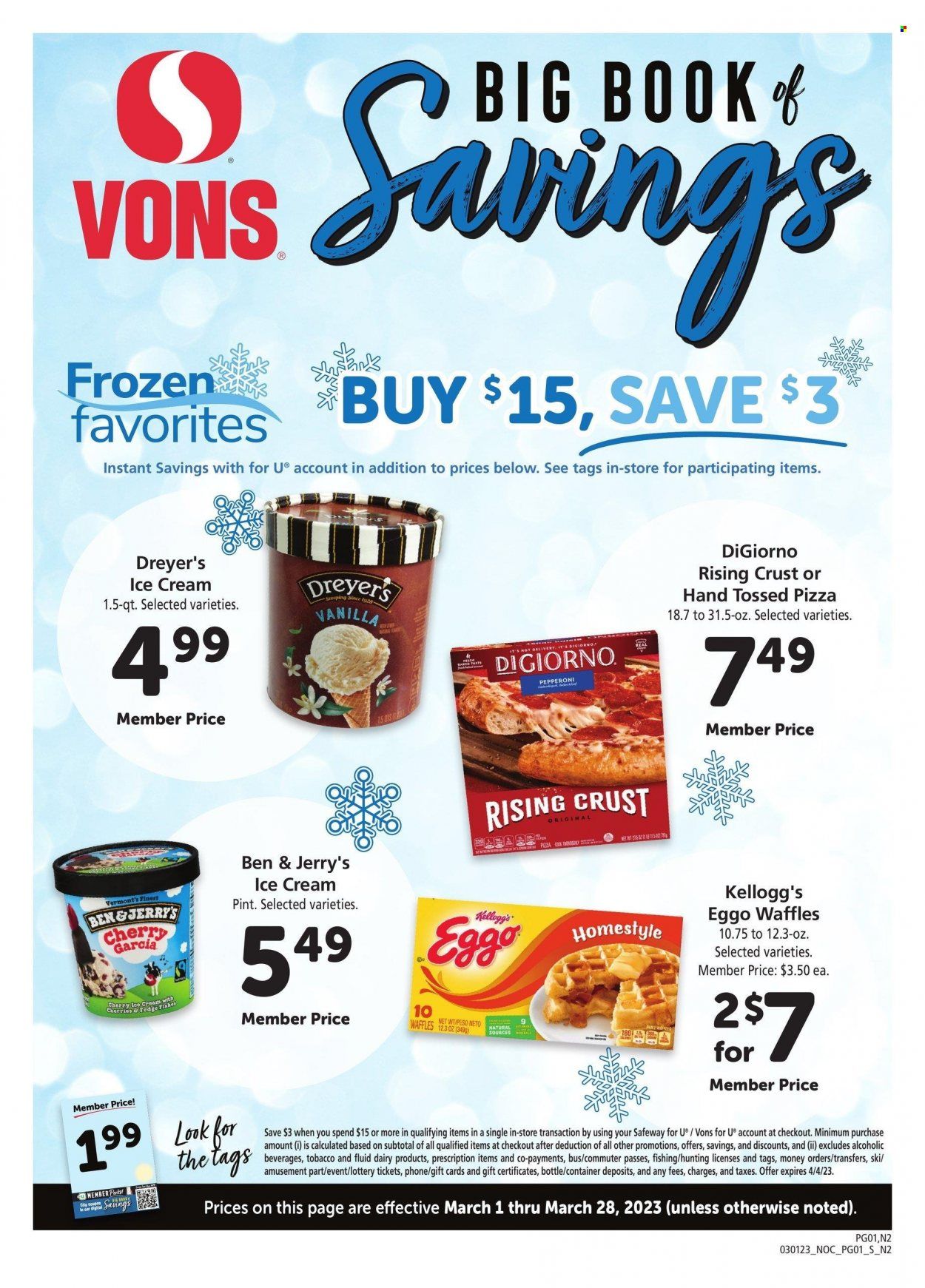 Vons (CA) Weekly Ad Flyer Specials March 1 to March 28, 2023