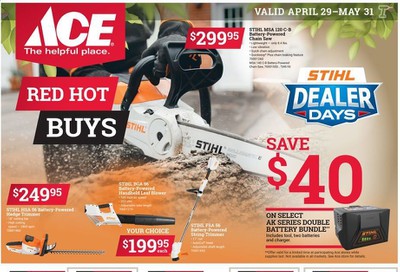 ACE Hardware Weekly Ad & Flyer April 29 to May 31