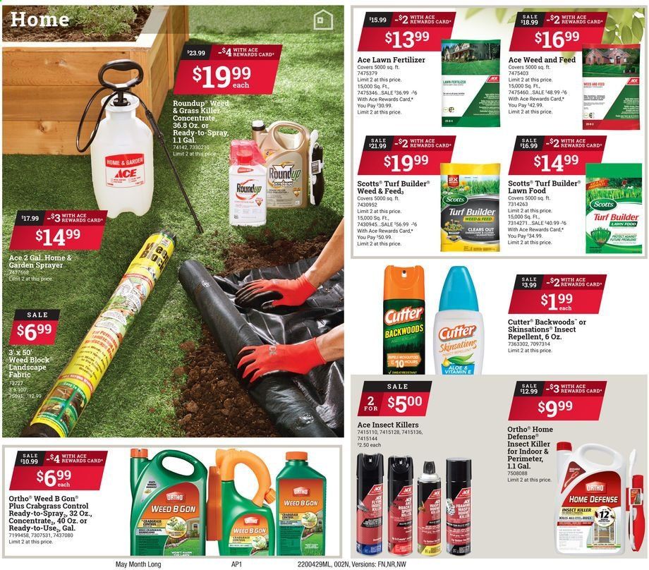 ACE Hardware Weekly Ad & Flyer April 29 to May 31