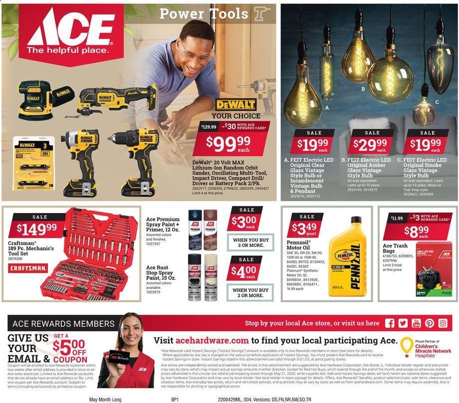 ACE Hardware Weekly Ad & Flyer April 29 to May 31