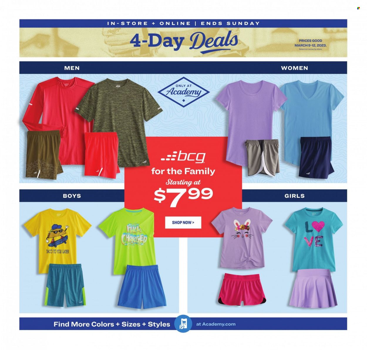 Academy Sports + Outdoors Weekly Ad Flyer Specials March 9 to March 12, 2023