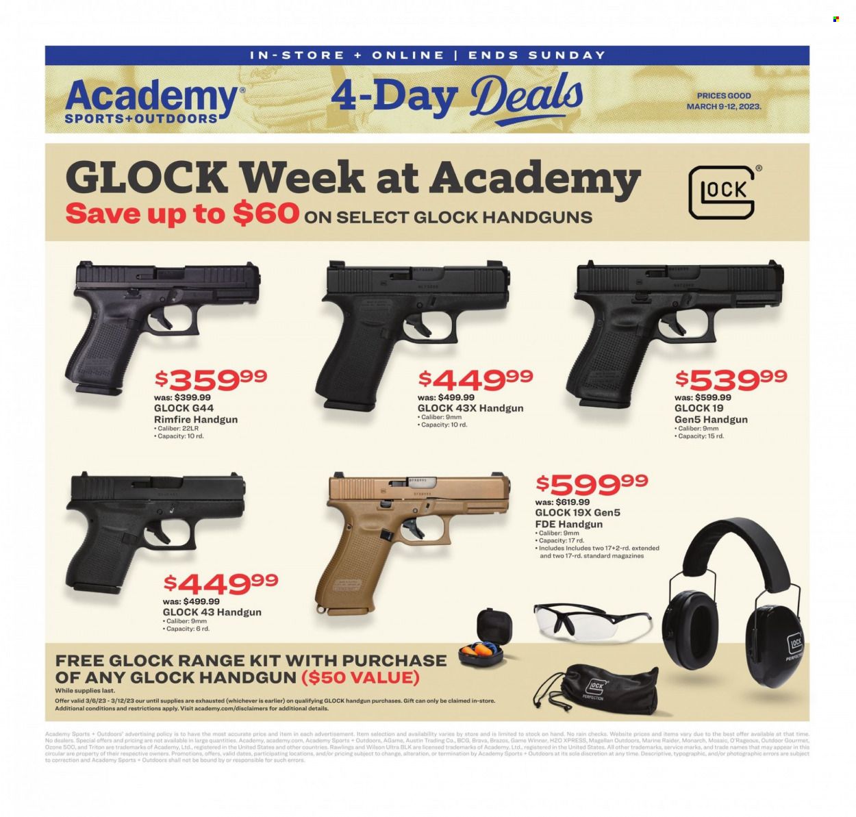Academy Sports + Outdoors Weekly Ad Flyer Specials March 9 to March 12, 2023