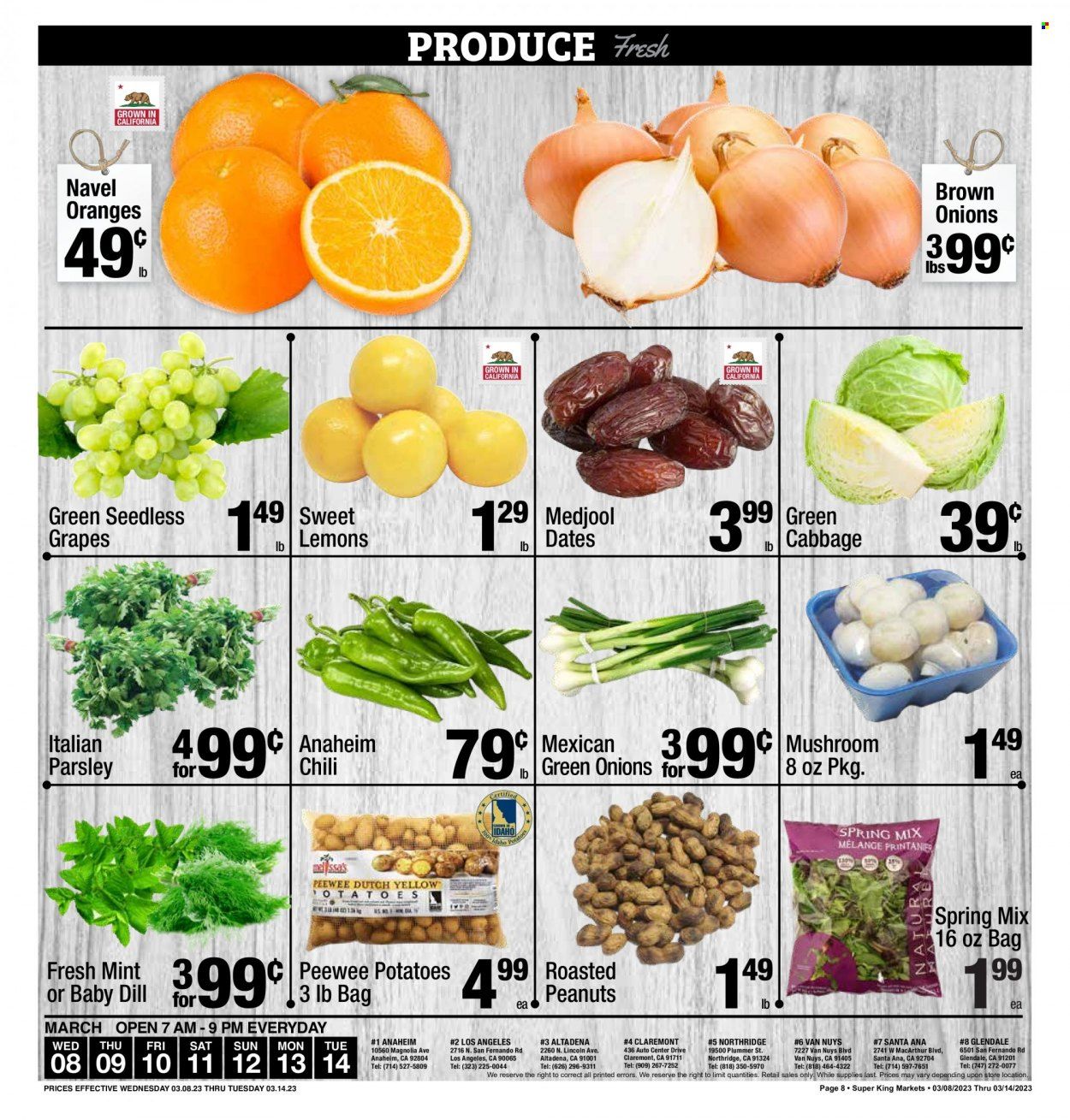 Super King Markets (CA) Weekly Ad Flyer Specials March 8 to March 14, 2023
