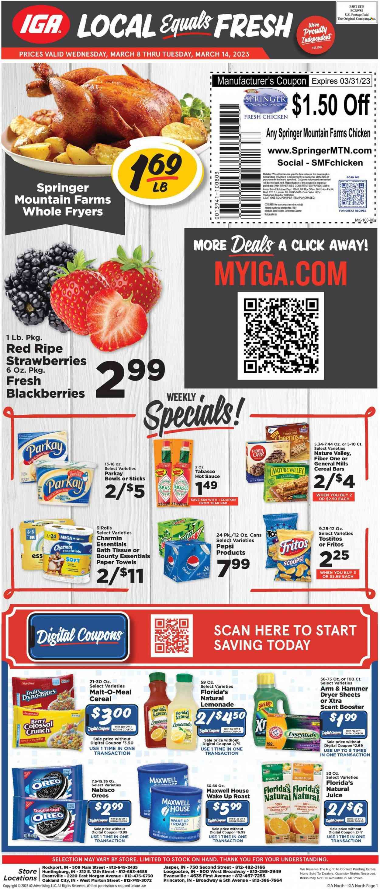 IGA (IN) Weekly Ad Flyer Specials March 8 to March 14, 2023
