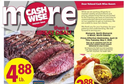 Cash Wise Weekly Ad & Flyer April 29 to May 5