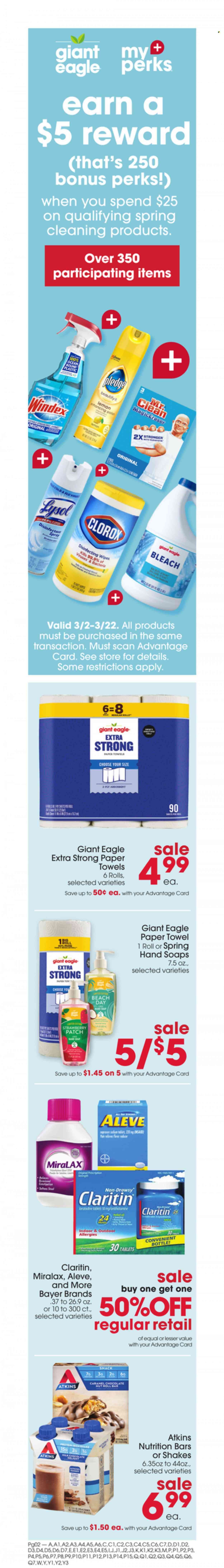 Giant Eagle (OH, PA) Weekly Ad Flyer Specials March 2 to March 8, 2023