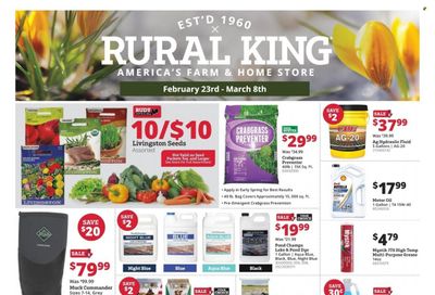 Rural King (IL, IN, KY, MO, OH, PA, TN, VA, WV) Weekly Ad Flyer Specials February 23 to March 8, 2023
