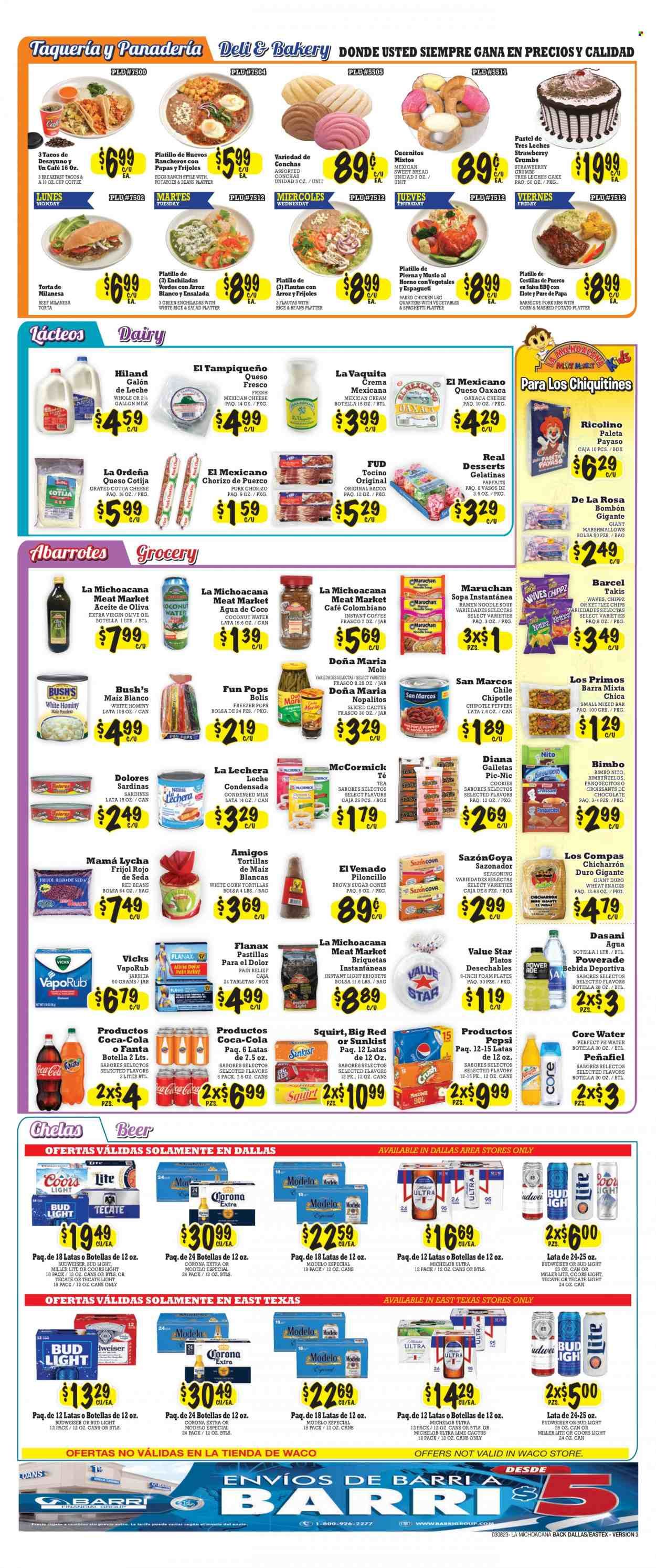La Michoacana Meat Market (TX) Weekly Ad Flyer Specials March 8 to March 21, 2023