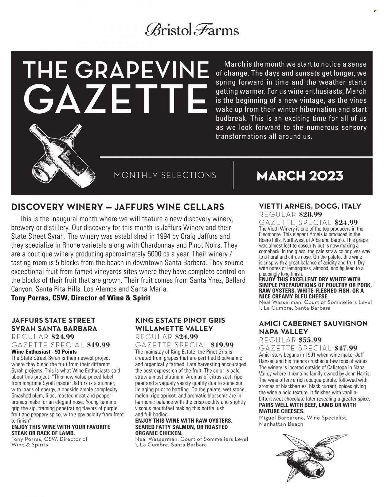 Bristol Farms (CA) Weekly Ad Flyer Specials March 1 to April 4, 2023