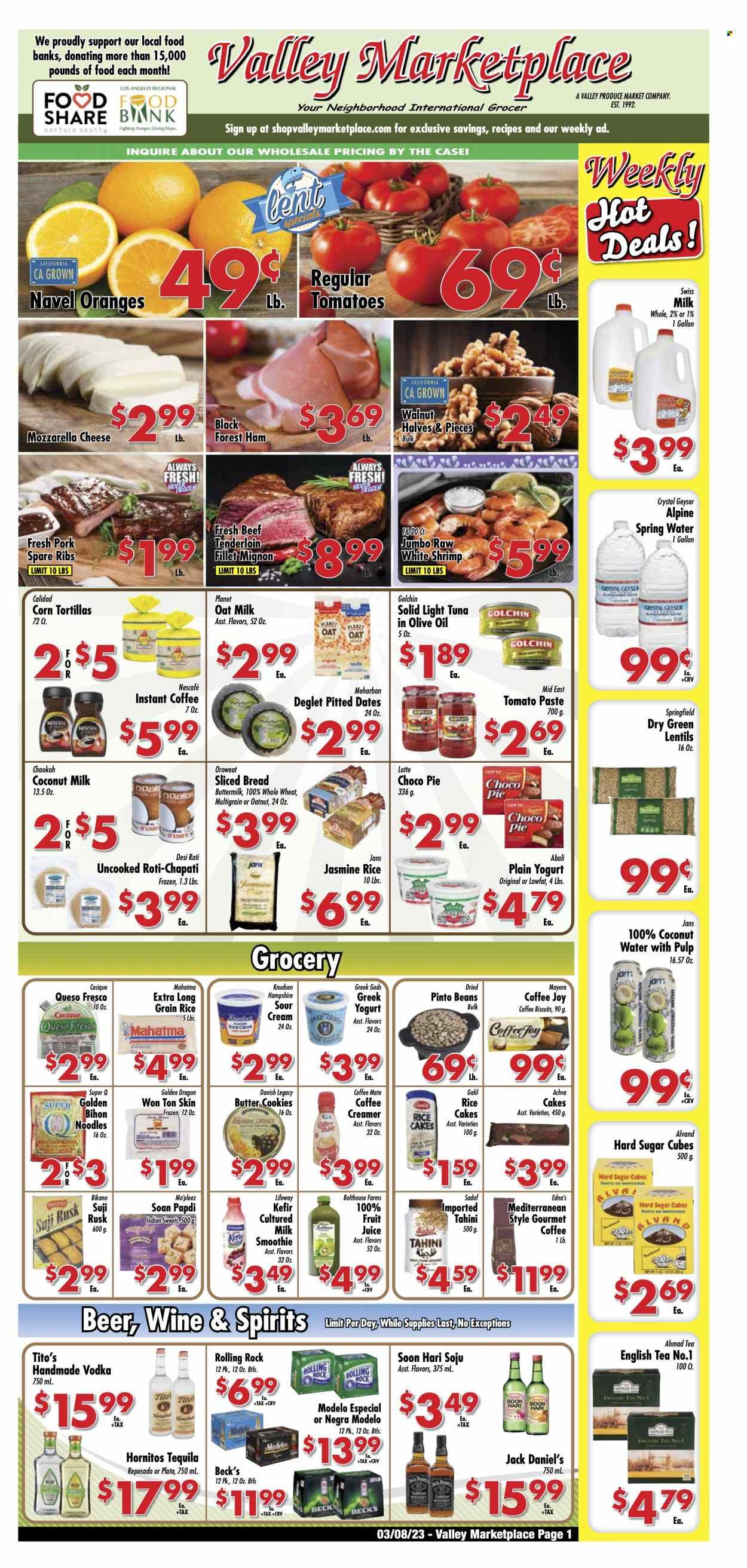 Valley Marketplace (CA) Weekly Ad Flyer Specials March 8 to March 14, 2023