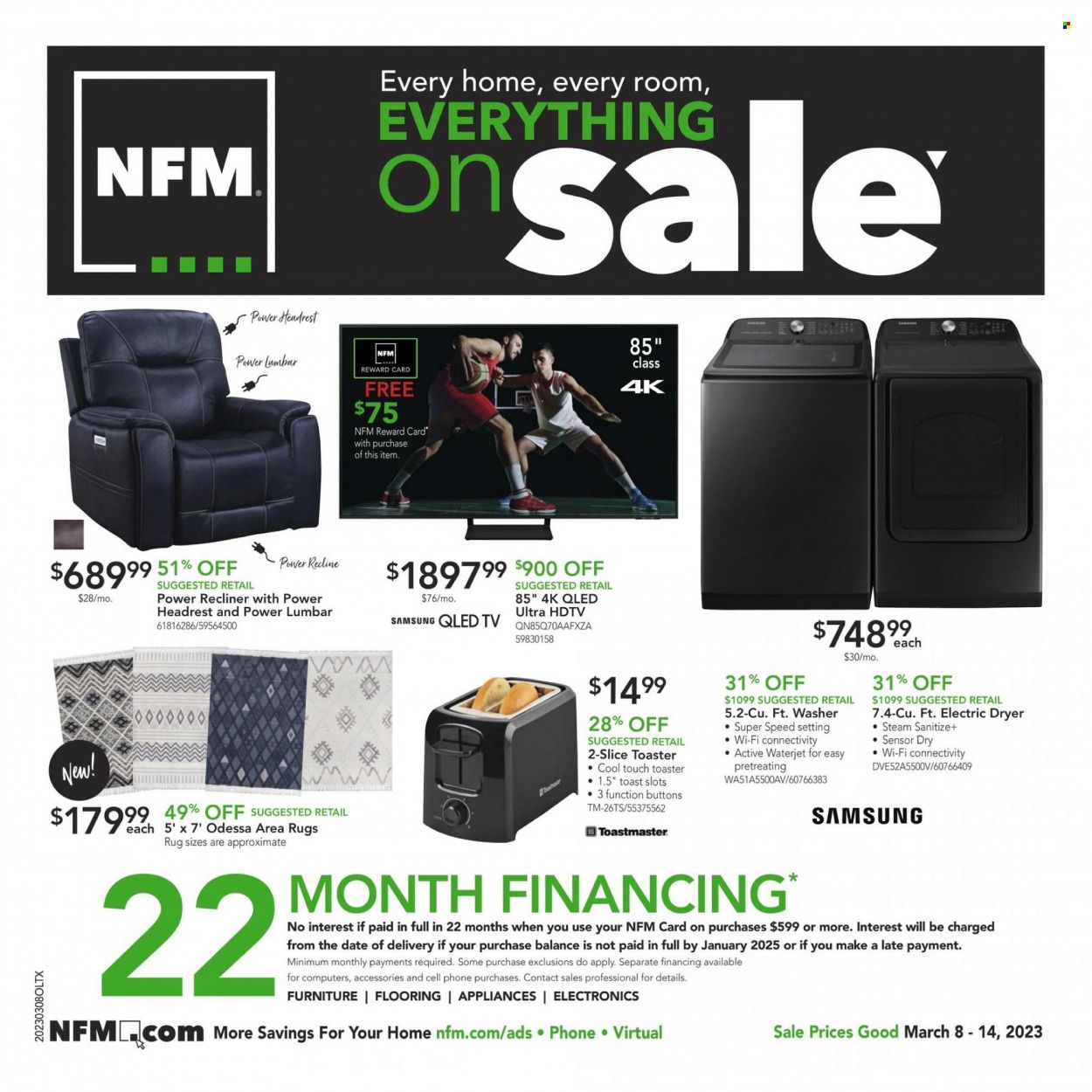 Nebraska Furniture Mart (IA, KS, NE, TX) Weekly Ad Flyer Specials March 8 to March 14, 2023