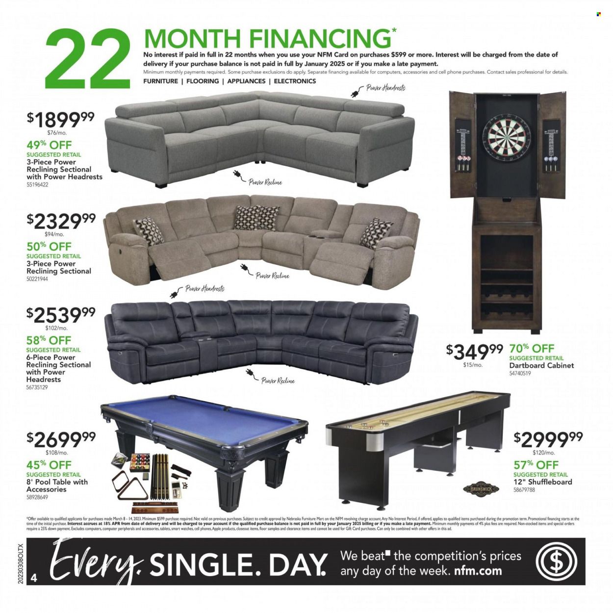 Nebraska Furniture Mart (IA, KS, NE, TX) Weekly Ad Flyer Specials March 8 to March 14, 2023