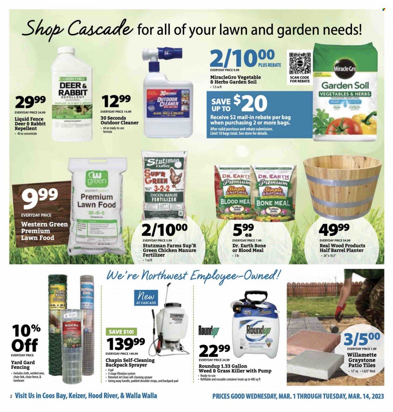 Cascade Farm And Outdoor (OR, WA) Weekly Ad Flyer Specials March 1 to March 14, 2023