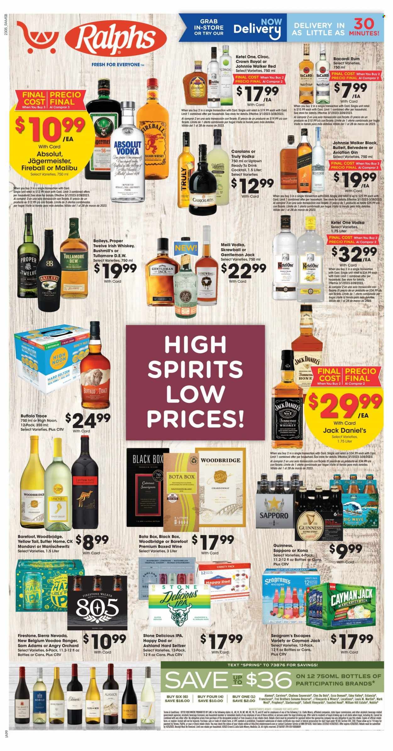 Ralphs (CA) Weekly Ad Flyer Specials March 1 to March 28, 2023