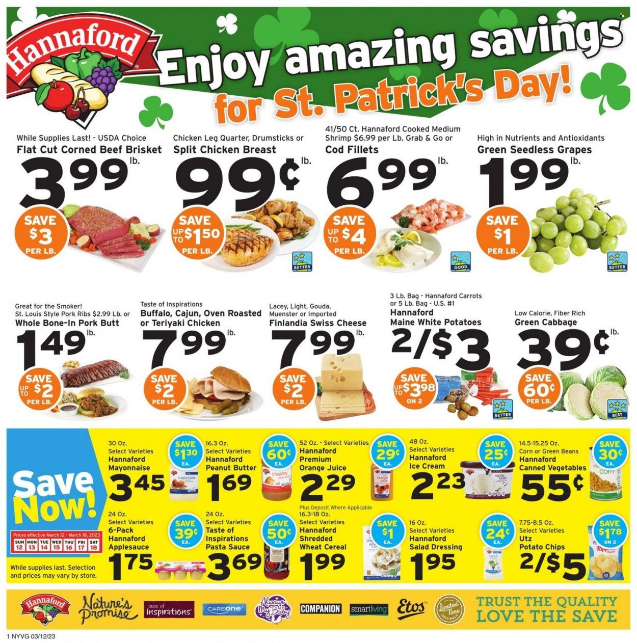 Hannaford (NY) Weekly Ad Flyer Specials March 12 to March 18, 2023