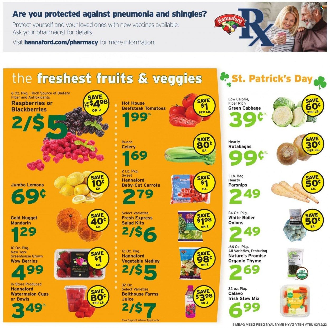 Hannaford (NY) Weekly Ad Flyer Specials March 12 to March 18, 2023