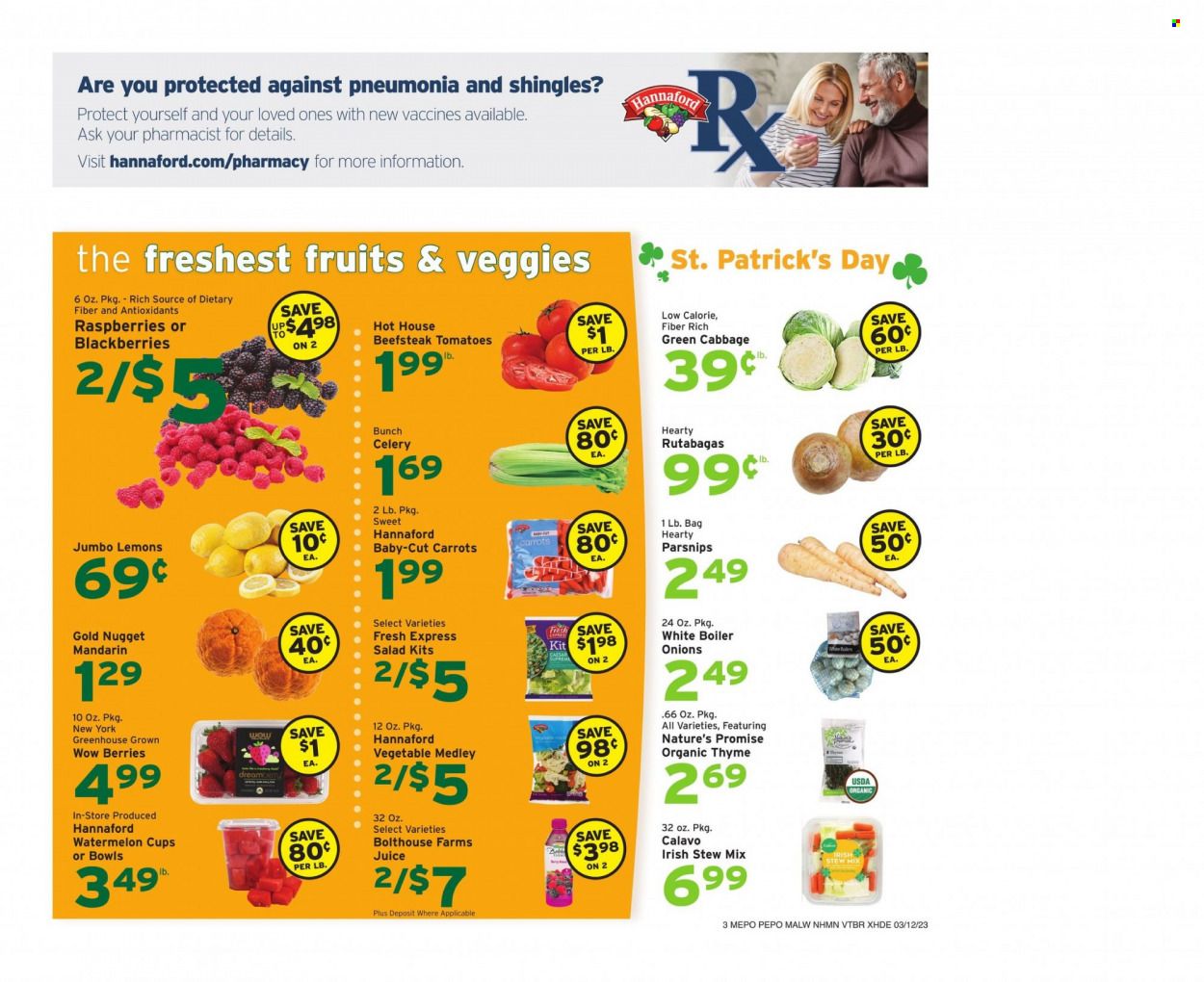 Hannaford (NH) Weekly Ad Flyer Specials March 12 to March 18, 2023
